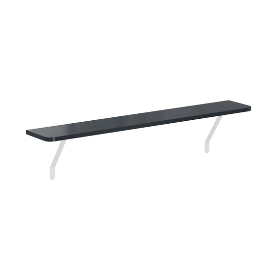 Black — Loby Essential radiator shelf in black, shown on a plain background — radiator shelf