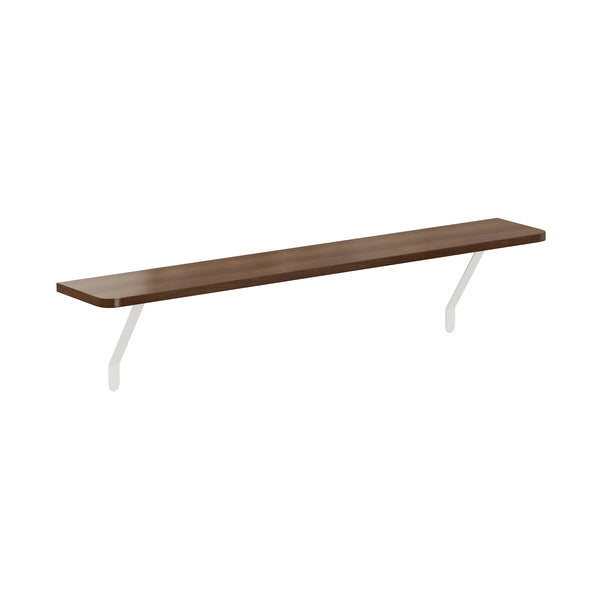 Dark Oak — Loby Thermal radiator shelf in dark oak, shown on a plain background