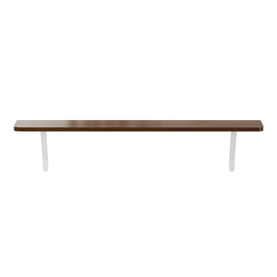 Dark Oak — Loby Essential radiator shelf in dark oak, shown on a plain background