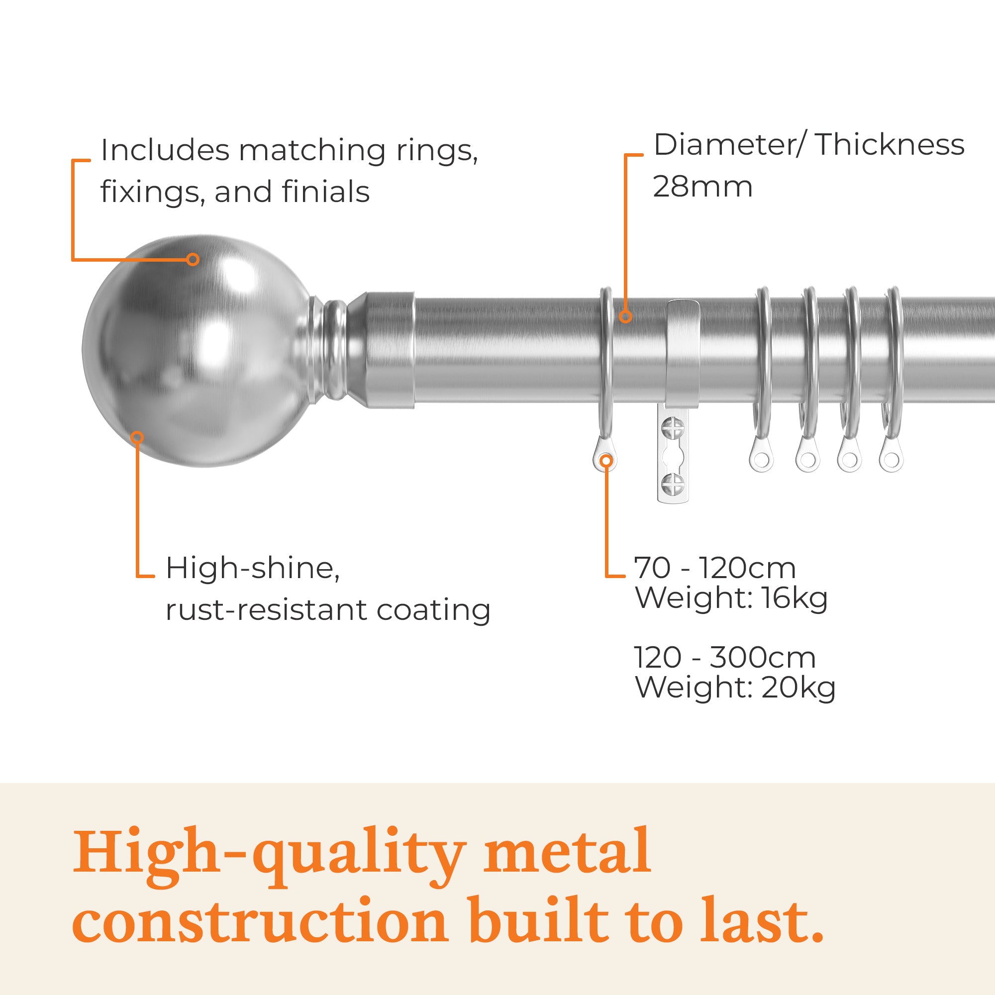 Metal Curtain Poles