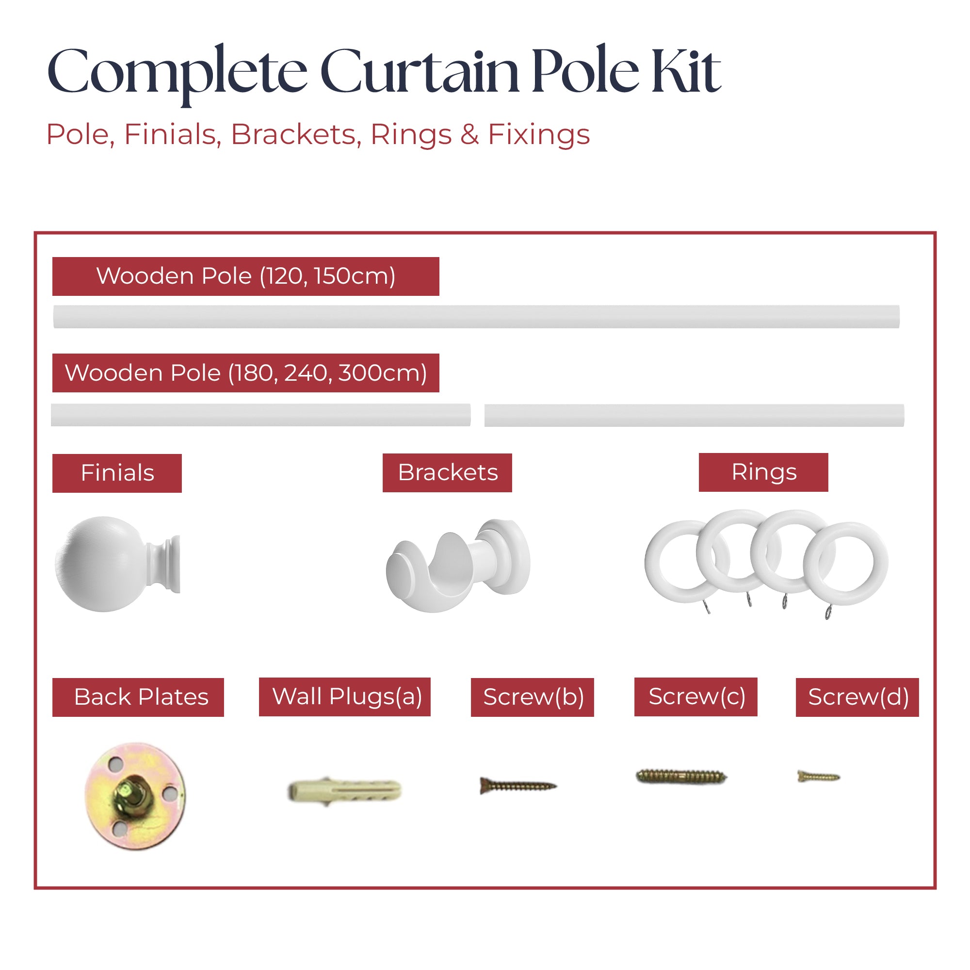 Wooden Curtain Poles