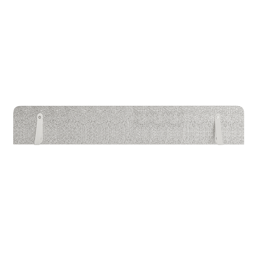 All finishes — Loby Thermal radiator shelf underside, showing the aluminium foil and the supplied bracket