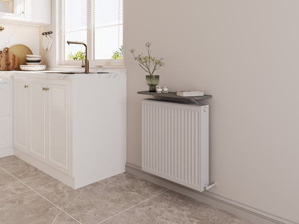 Loby radiator shelf in a modern kitchen
