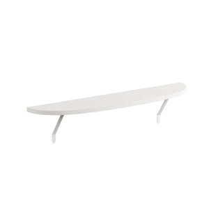 Arc radiator shelf profile — the front edge shape of the Loby Arc shelf