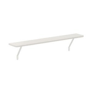 Essential radiator shelf profile — the front edge shape of the Loby Essential shelf