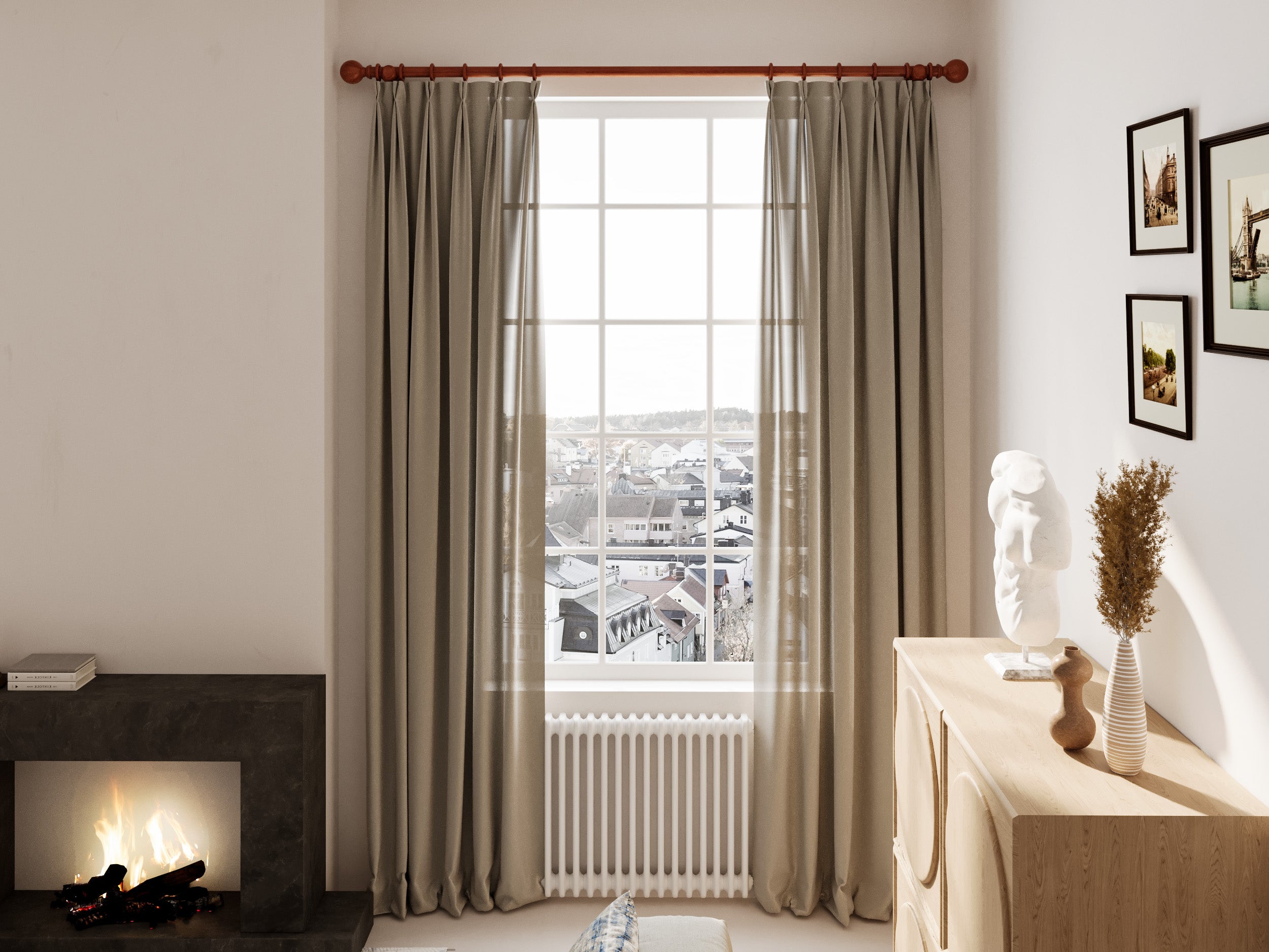 Wooden Curtain Poles