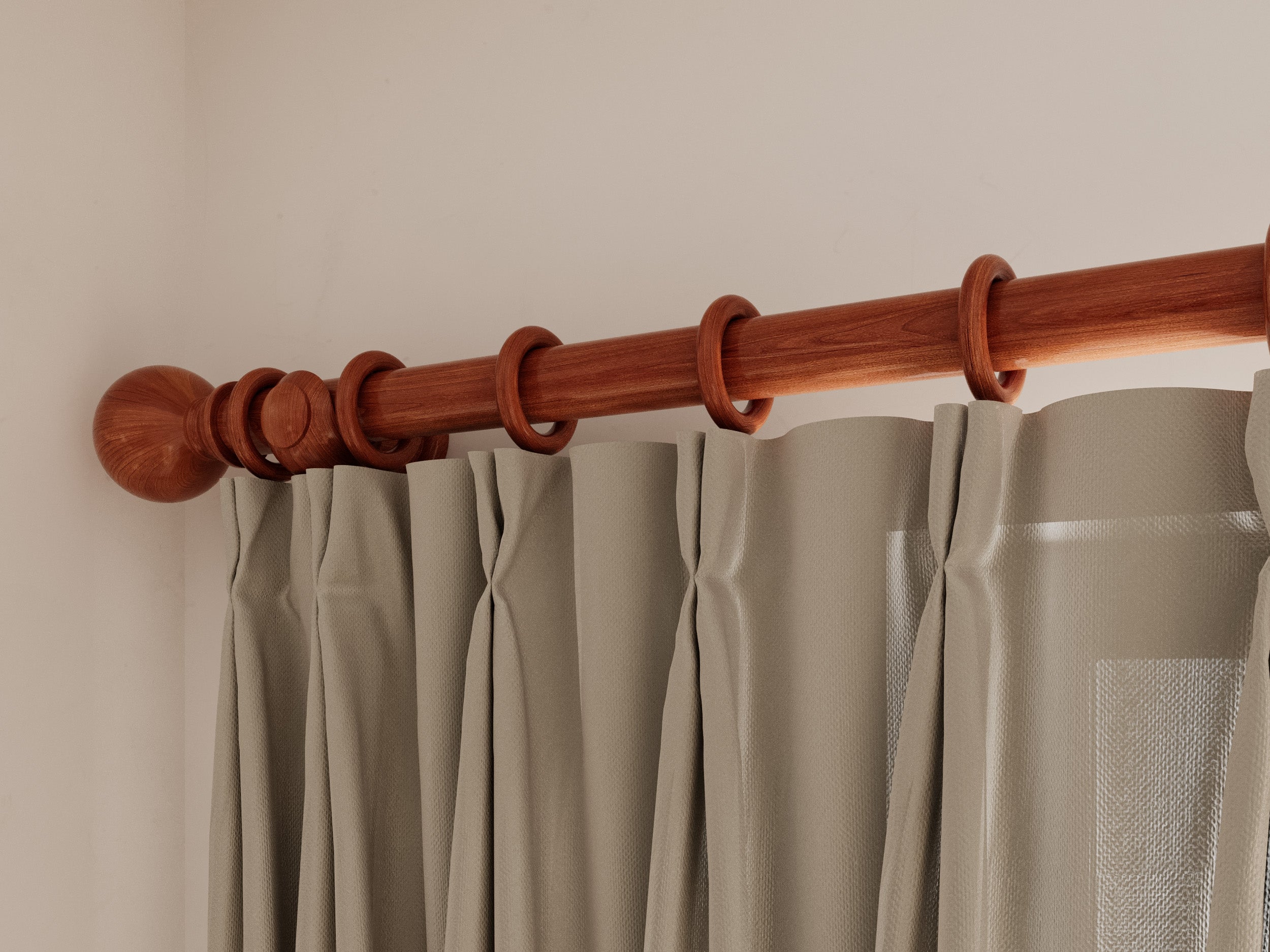 Wooden Curtain Poles