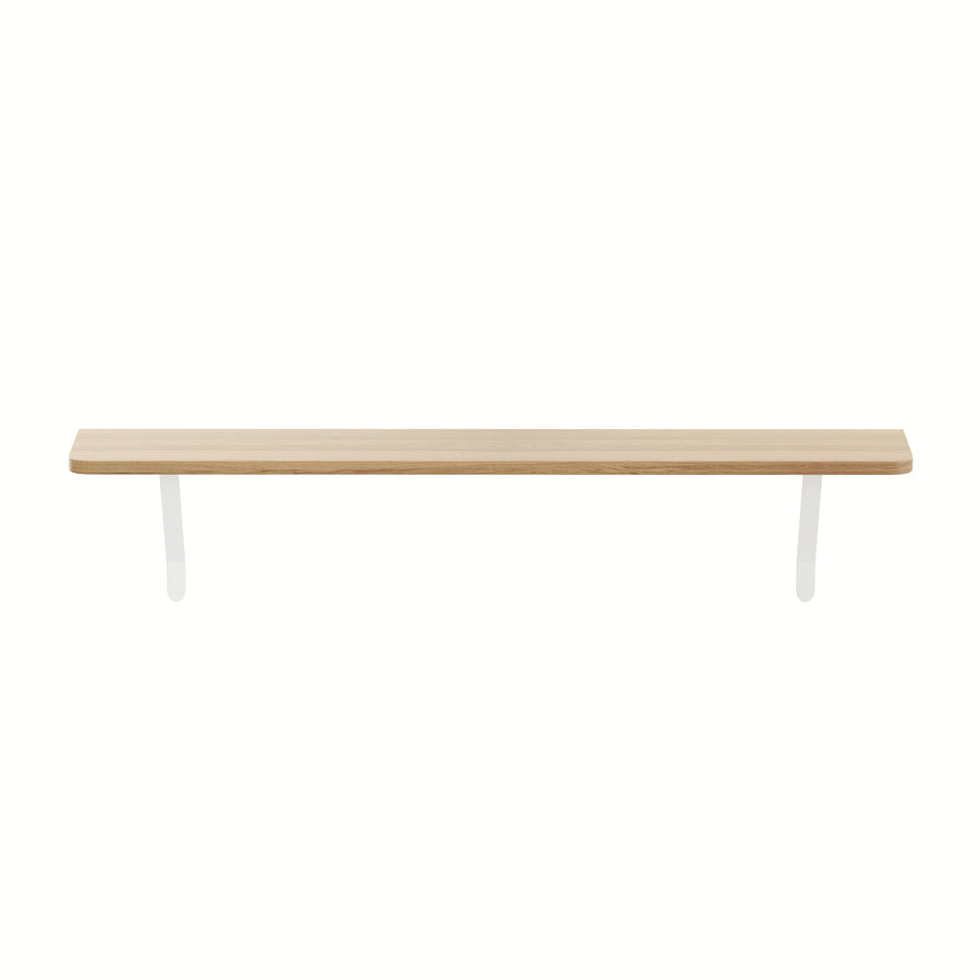 Natural — Loby Thermal radiator shelf in natural, shown on a plain background
