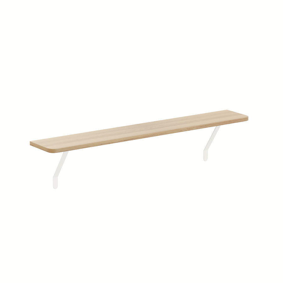 Natural — Loby Thermal radiator shelf in natural, shown on a plain background