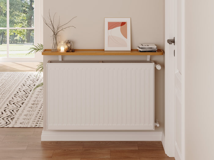 loby curve radiator shelf — refined curved profile