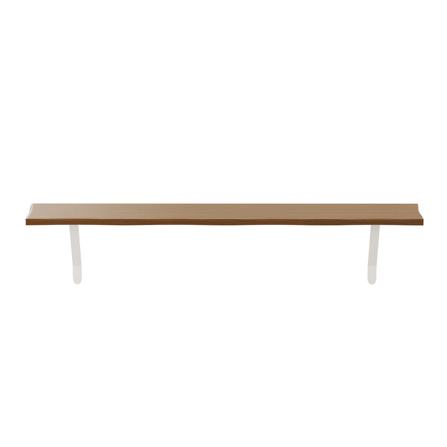 Pine — Pine radiator shelf in the pine finish, seen head on showing the timber grain