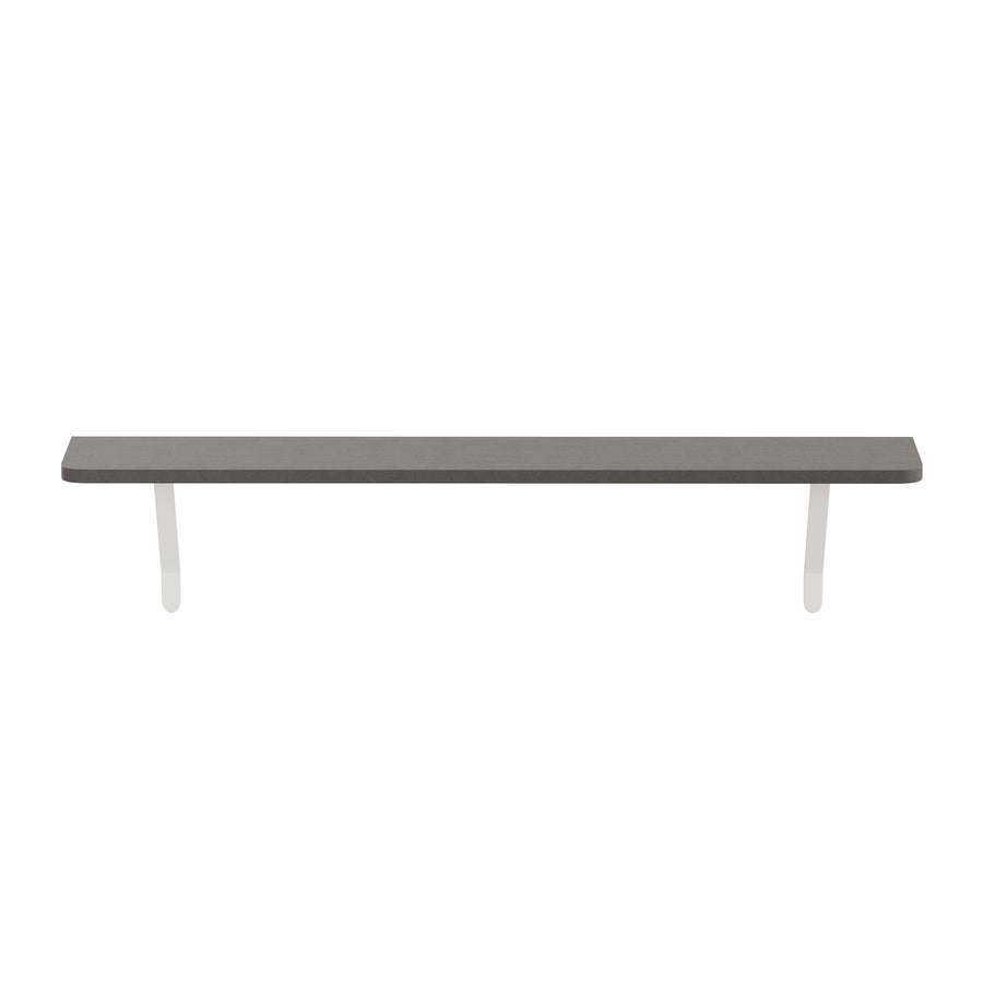 Grey — Loby Essential radiator shelf in grey, shown on a plain background