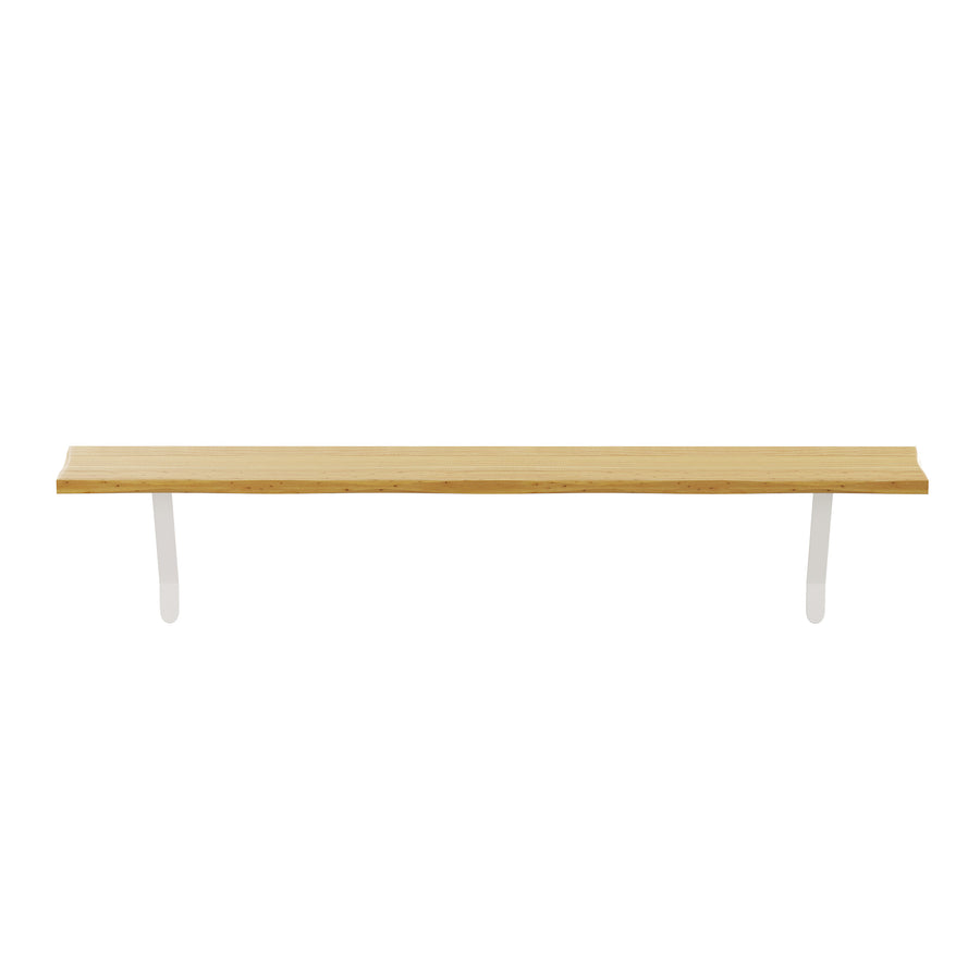 Ash — Pine radiator shelf in the ash finish, seen head on showing the timber grain